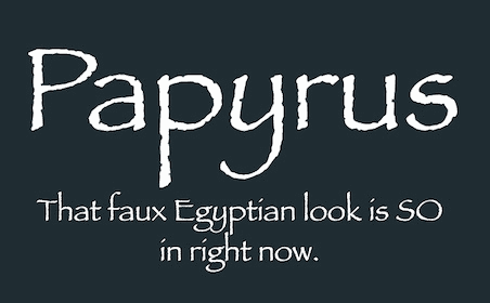 選擇字體時應(yīng)該避免的七宗罪